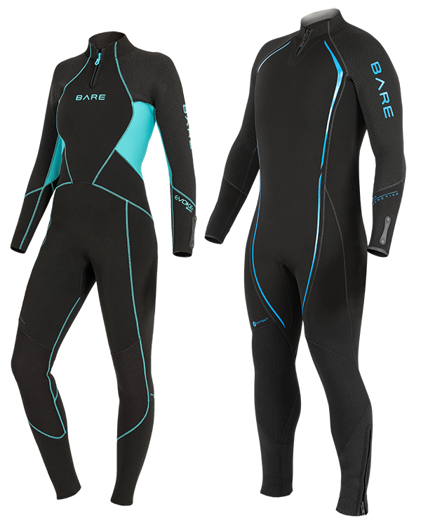 Next Generation Bare Ultra Warmth Evoke and Reactive Wetsuits